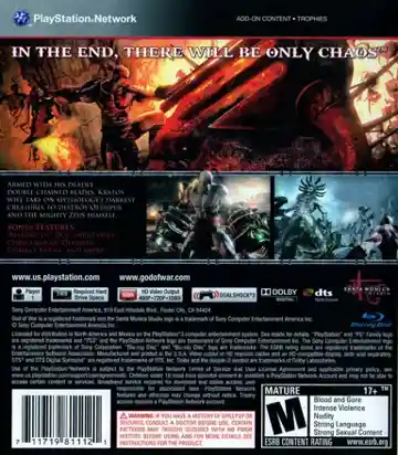 God of War III (USA) (v1.03) (Disc) (Update) box cover back